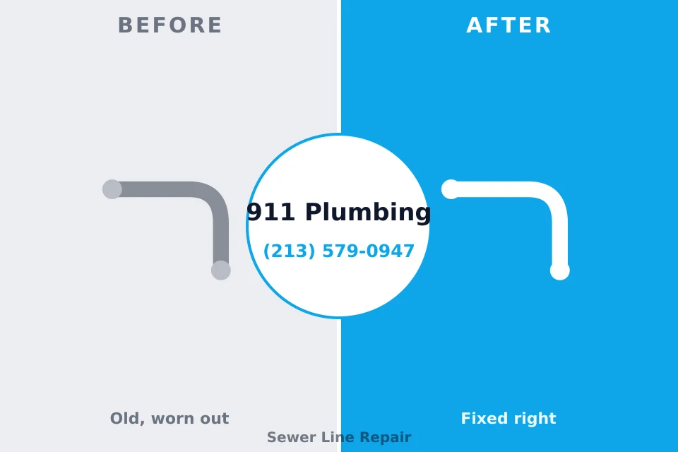 Before and after: plumbing company Perry Heights, OH
